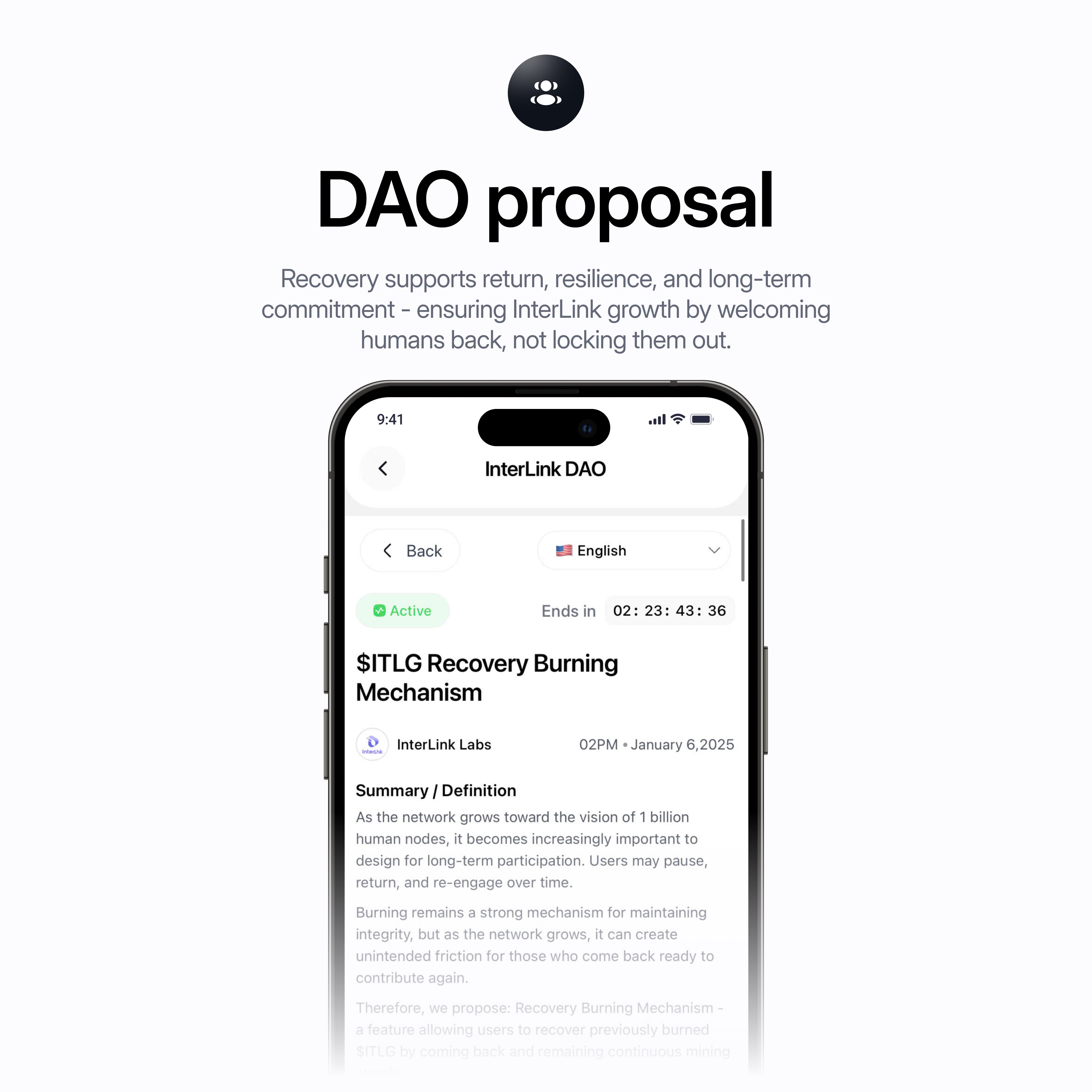 DAO Proposal 14: Introducing $ITLG Recovery Burning Mechanism