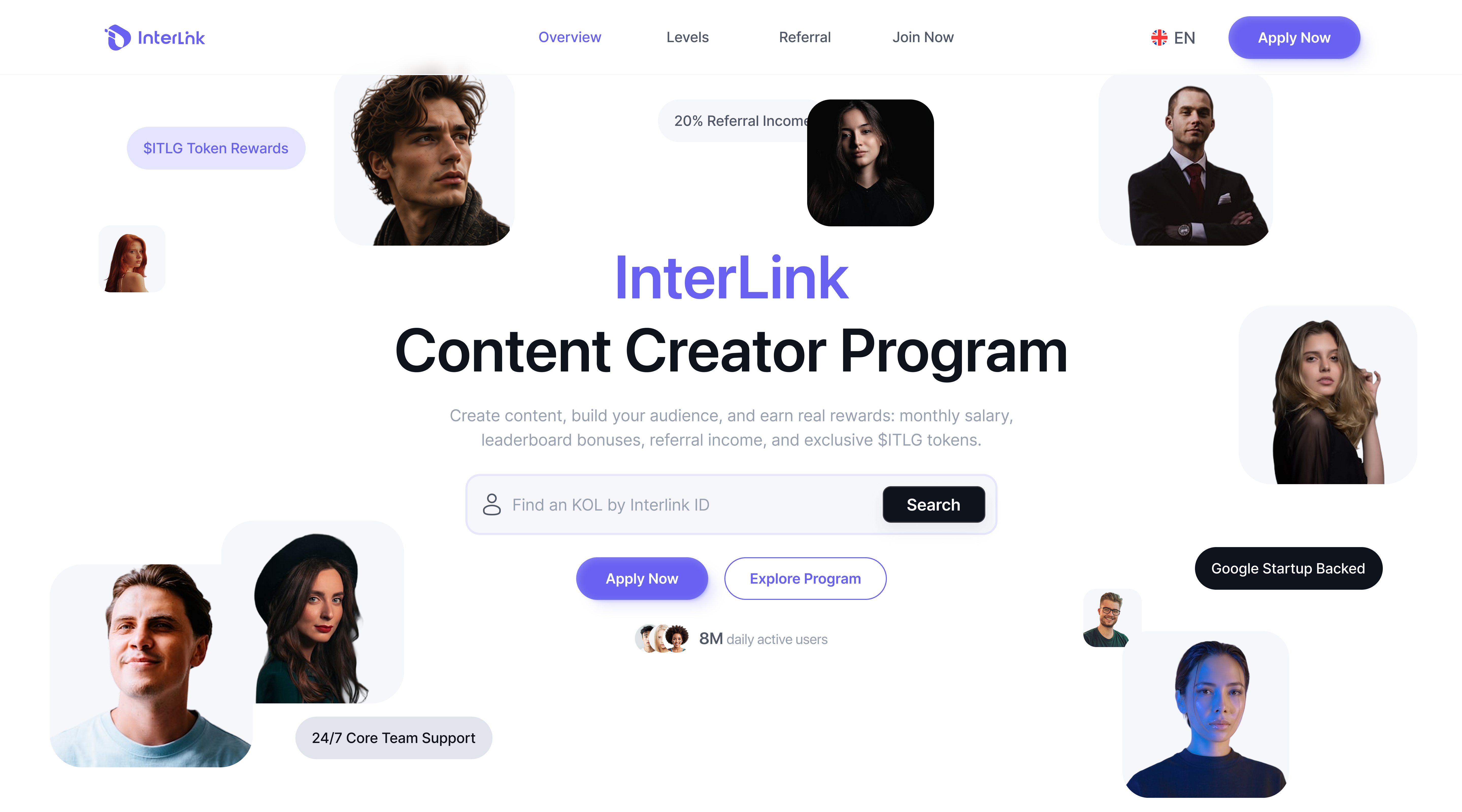 InterLink — Create content, build your audience, and earn real rewards: monthly salary, leaderboard…